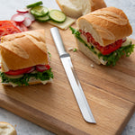 Rada Cutlery 8-Inch Bread Knife Stainless Steel Serrated Blade, Aluminum Handle