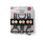 Richardson Sheffield Refinest 3 Piece Fruit and Vegetable Peeler Set, Stainless Steel