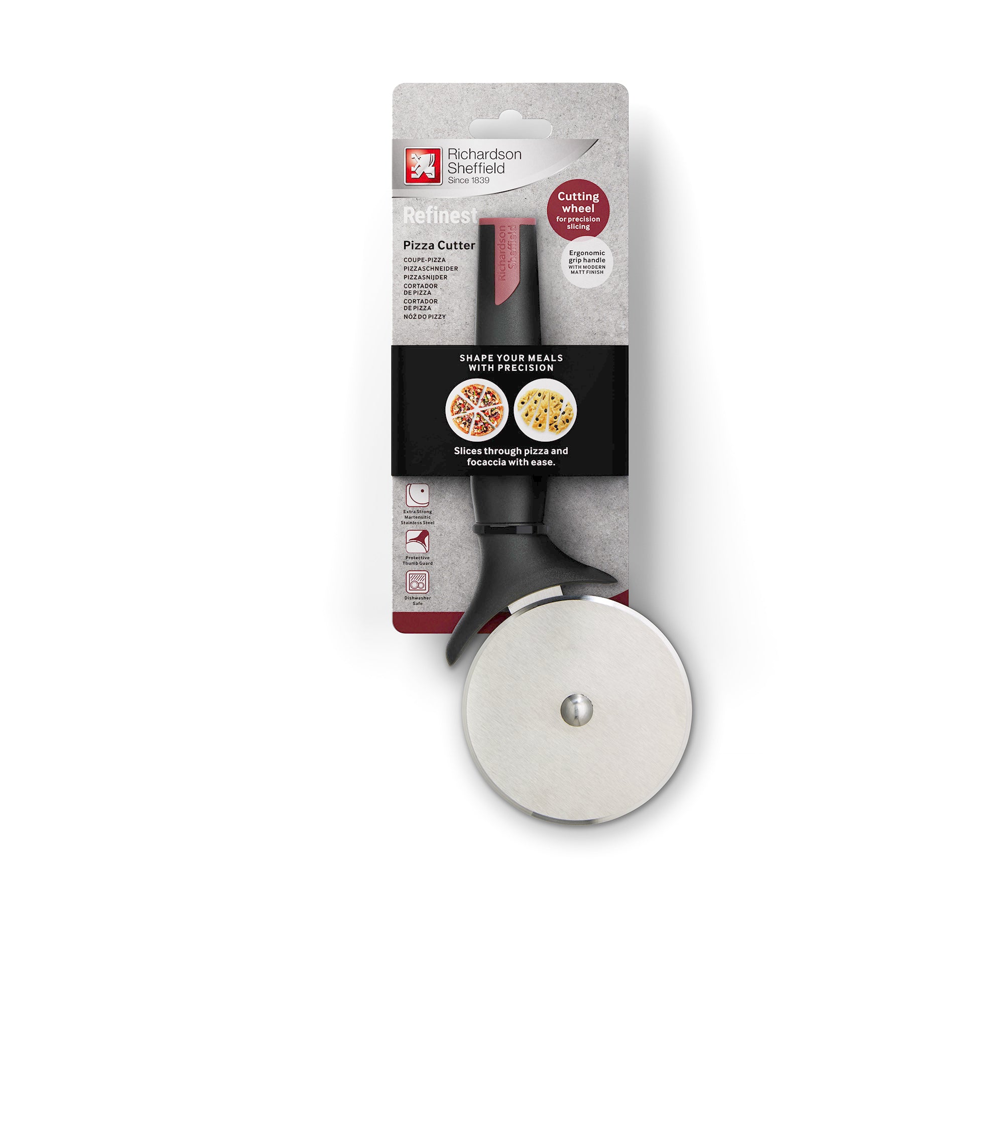 Richardson Sheffield Refinest Pizza Cutter, 9-Inch, Stainless Steel