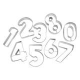R&M International 2.5 Inch Numbers Cookie Cutters, Set of 9