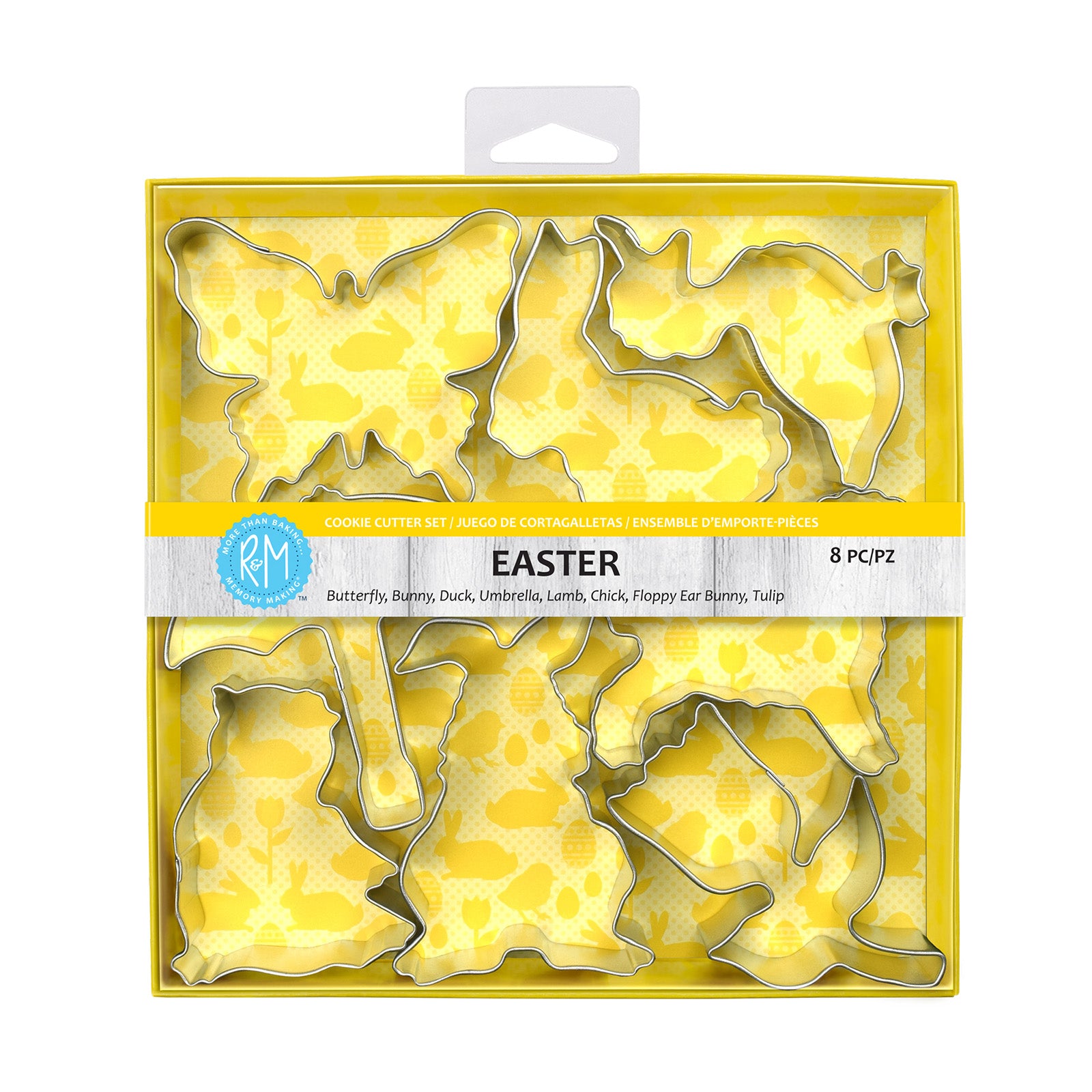 R&M International Easter 8 Piece Cookie Cutter Set