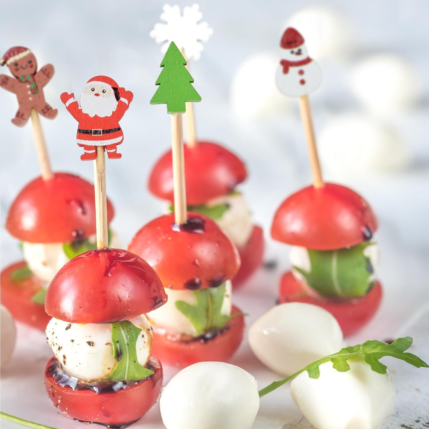 R&M International 5-Inch Holiday Cocktail Picks 25-Pack