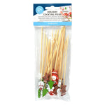 R&M International 5-Inch Holiday Cocktail Picks 25-Pack