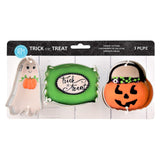 R&M International Halloween 3 Piece Cookie Cutter Set with Candy, Pumpkin, and Ghost