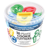 R&M International Alphabet & Numbers, 36 Piece, Plastic