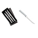Rada 3 Piece Paring Knives Galore Set & 5-Inch Tomato Slicer Stainless Steel Serrated Blade