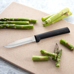 Rada 3 Piece Paring Knives Galore Set & 1.75-Inch Swivel Vegetable Peeler, Silver Handles