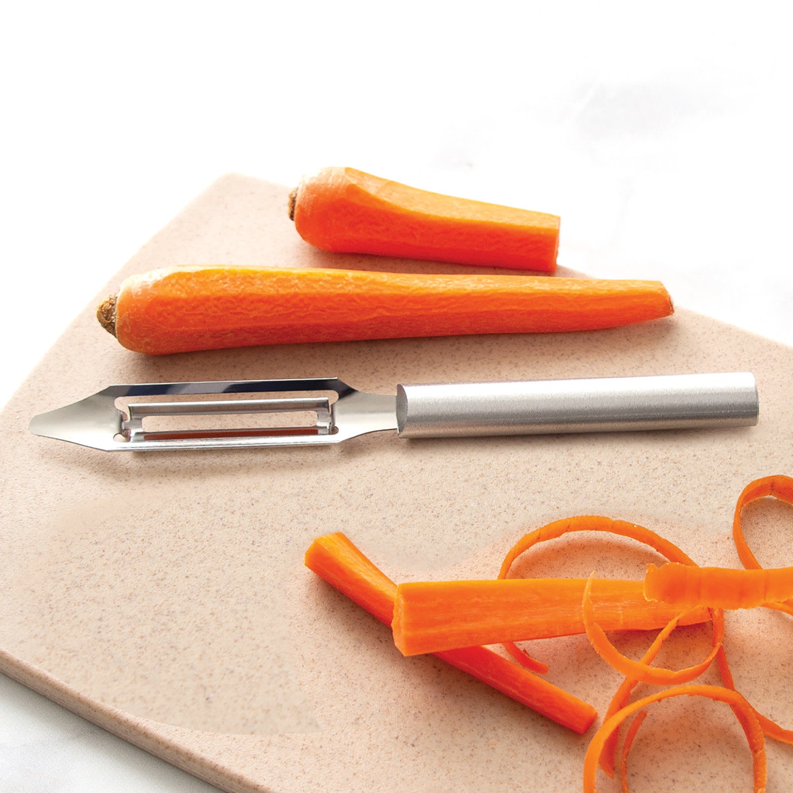 Rada 4-Piece Meal Prep Knife Set in Gift Box, Silver Handles