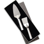 Rada 2 Piece Pie and Dessert Serving Set with Gift Box, Silver Handles