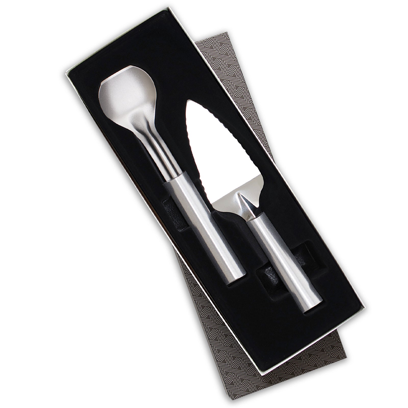 Rada Cutlery Pie A 'La Mode Serving Set with Gift Box, Silver Handles
