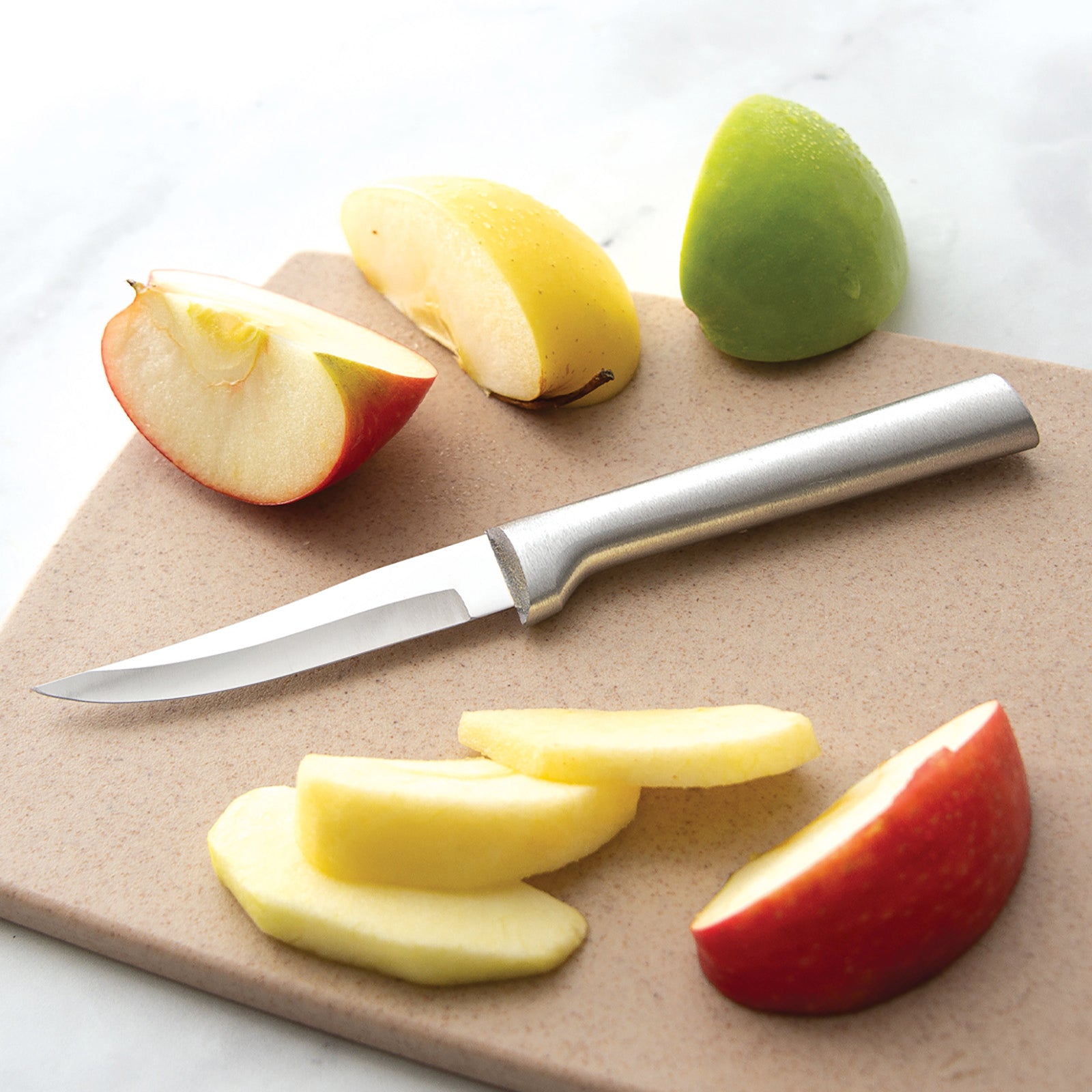 Rada 3 Piece Cooking Essentials Knife Set with Gift Box, Set of 2, Silver Handles