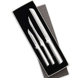 Rada 3 Piece Sensational Serrations Knife Set, Silver Handles