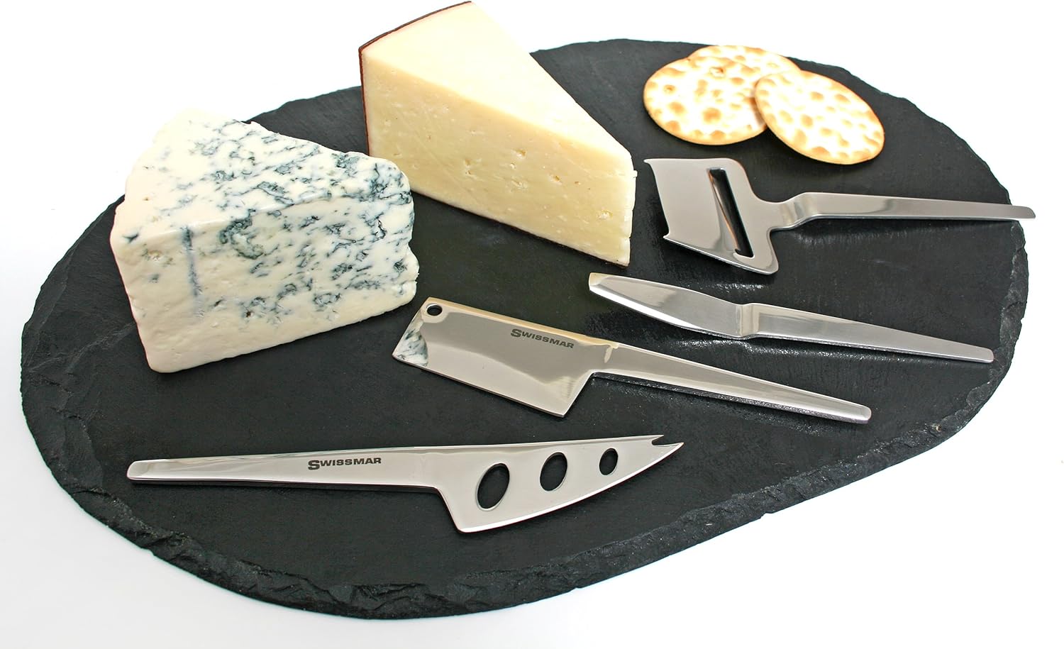 Swissmar 4 Piece Slim-Line Cheese Knife Set