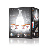 Final Touch Sake Decanter Set - Frosted White