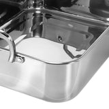 Chantal Stainless Steel Roasting Pan with Nonstick Rack, 15.5" x 12" x 4"