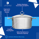 Chantal Induction 21 Steel 2 qt. Soup Pot w/ Glass Lid