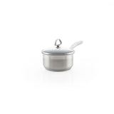 Chantal Induction 21 Steel 1 qt. Saucepan w/ Ceramic Coating and Glass Lid