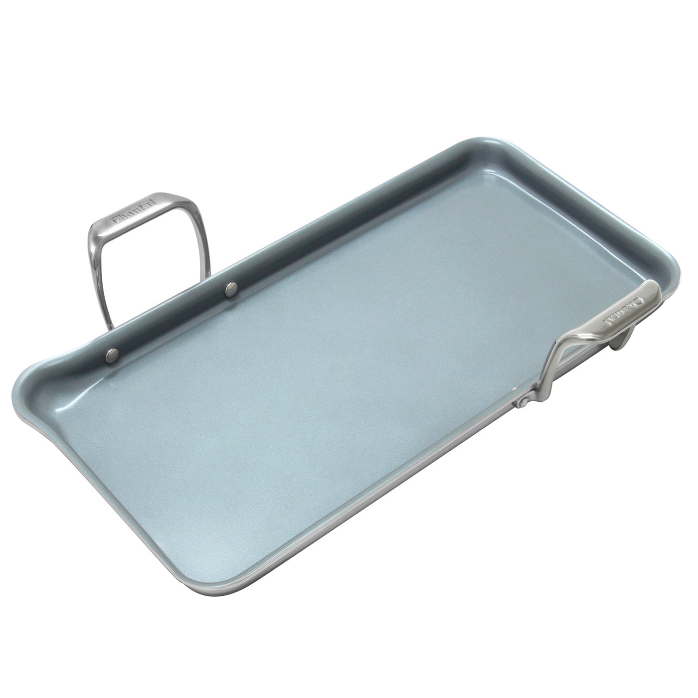 Chantal Induction 21 Tri-Ply Griddle w/ Ceramic Coating - 19.09" x 9.52"