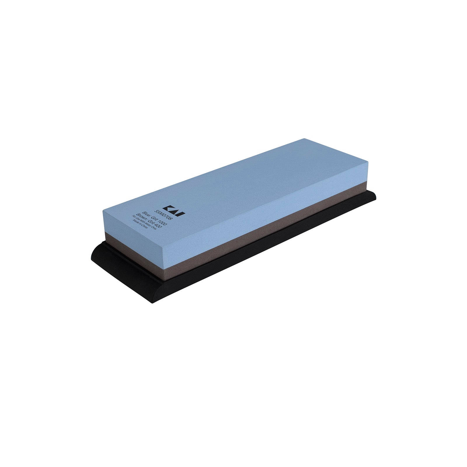 Shun Combination Sharpening Whetstone with Rubber Base, 400 and 1000 Grit