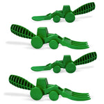 Constructive Eating Set of 2 Tractor Utensils for Kids and Toddlers, Green, 2 Pack