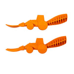 Constructive Eating Set of 2 Tractor Utensils for Kids and Toddlers, Orange, 1 Pack