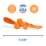 Constructive Eating Set of 2 Tractor Utensils for Kids and Toddlers, Orange, 2 Pack