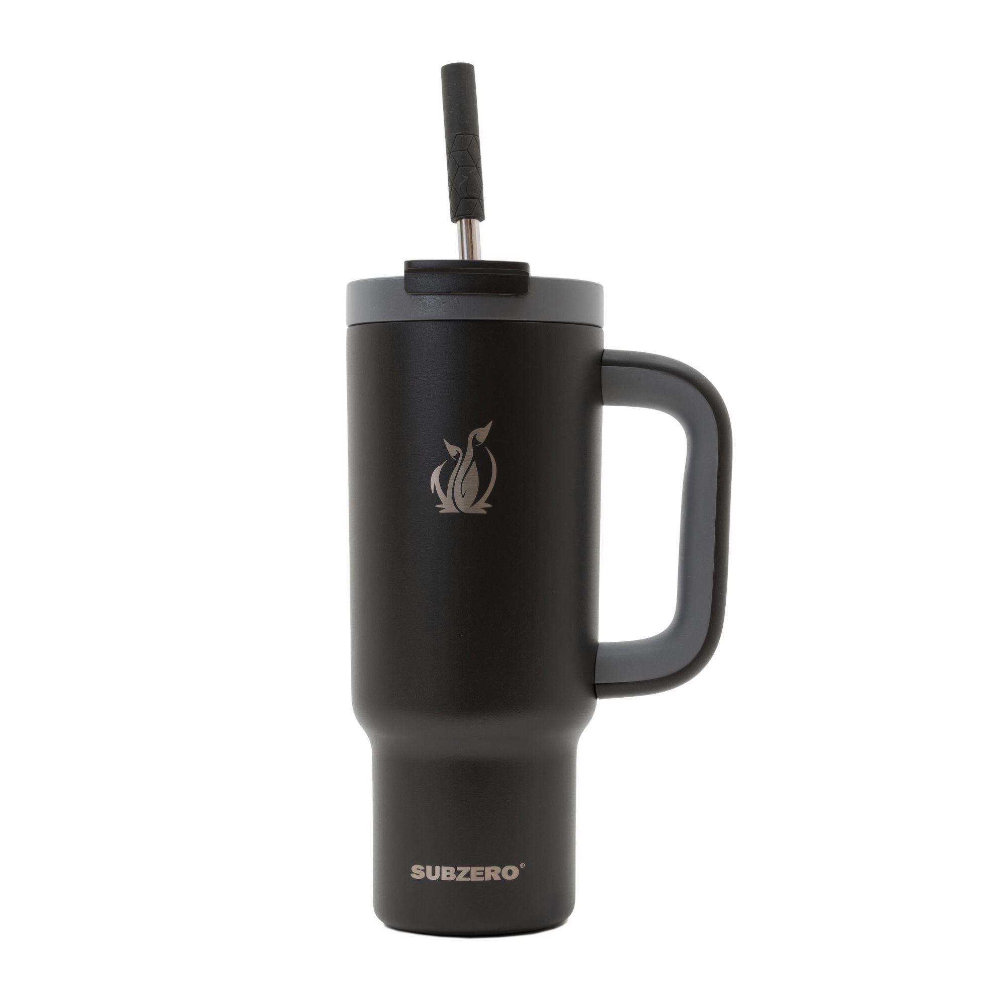 SUBZERO® CHILL’N 24 Ounce Tumbler with Straw and Handle, Copper Lined Stainless Steel, Vacuum Insulated