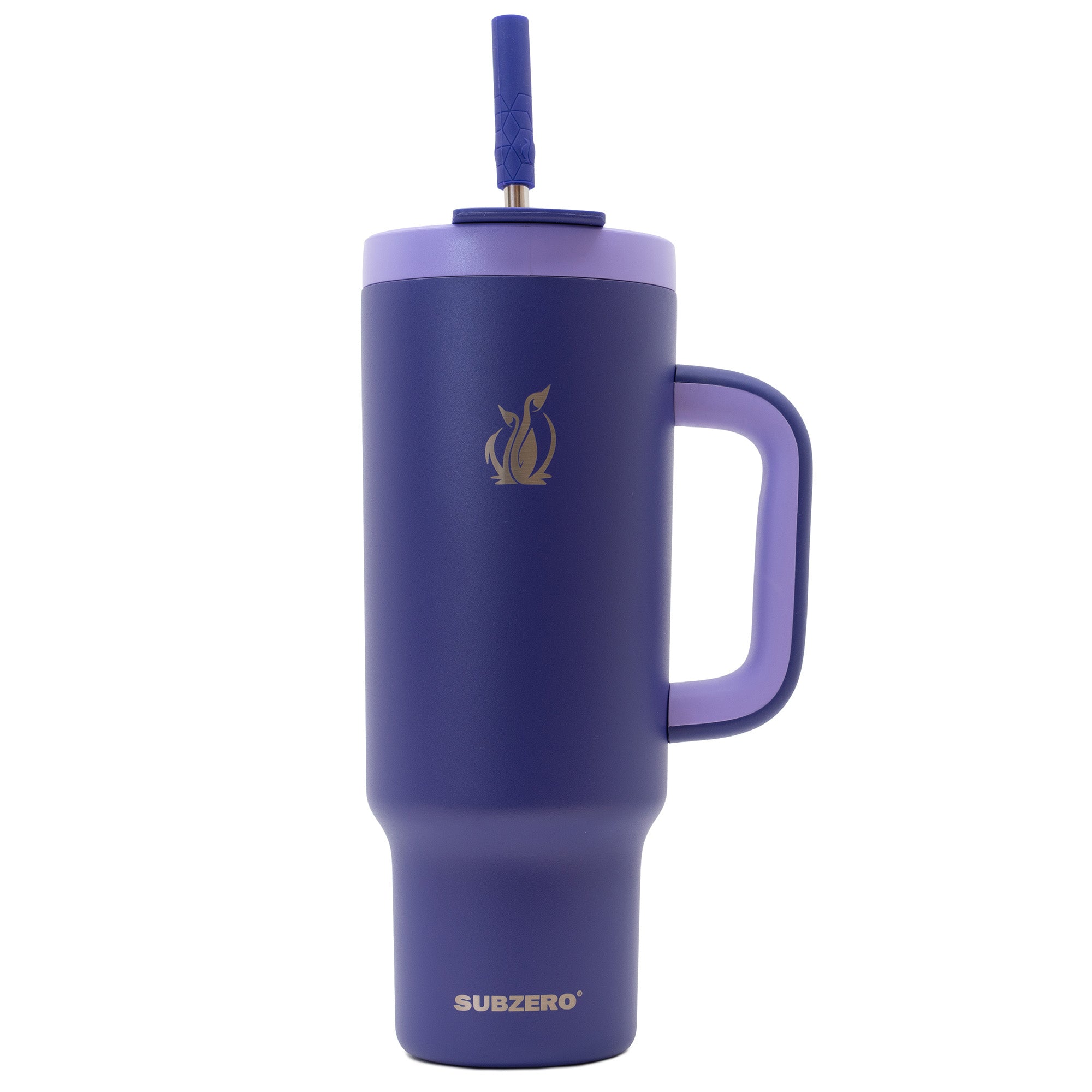 SUBZERO® CHILL’N 40 Ounce Imperial Tumbler with Straw and Handle, Copper Lined Stainless Steel, Vacuum Insulated