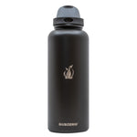 SUBZERO® DUO 64 Ounce Water Bottle with Straw and Flip Up Handle, Copper Lined Stainless Steel, Leak Proof