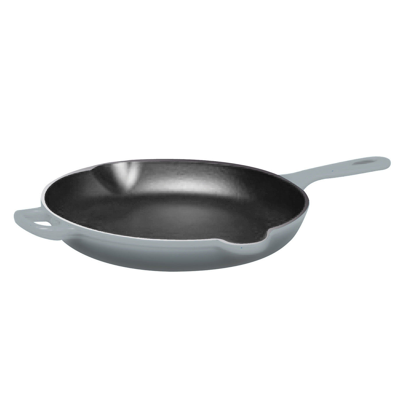 Chantal 10 inch Round Cast Iron Skillet, Fade Grey