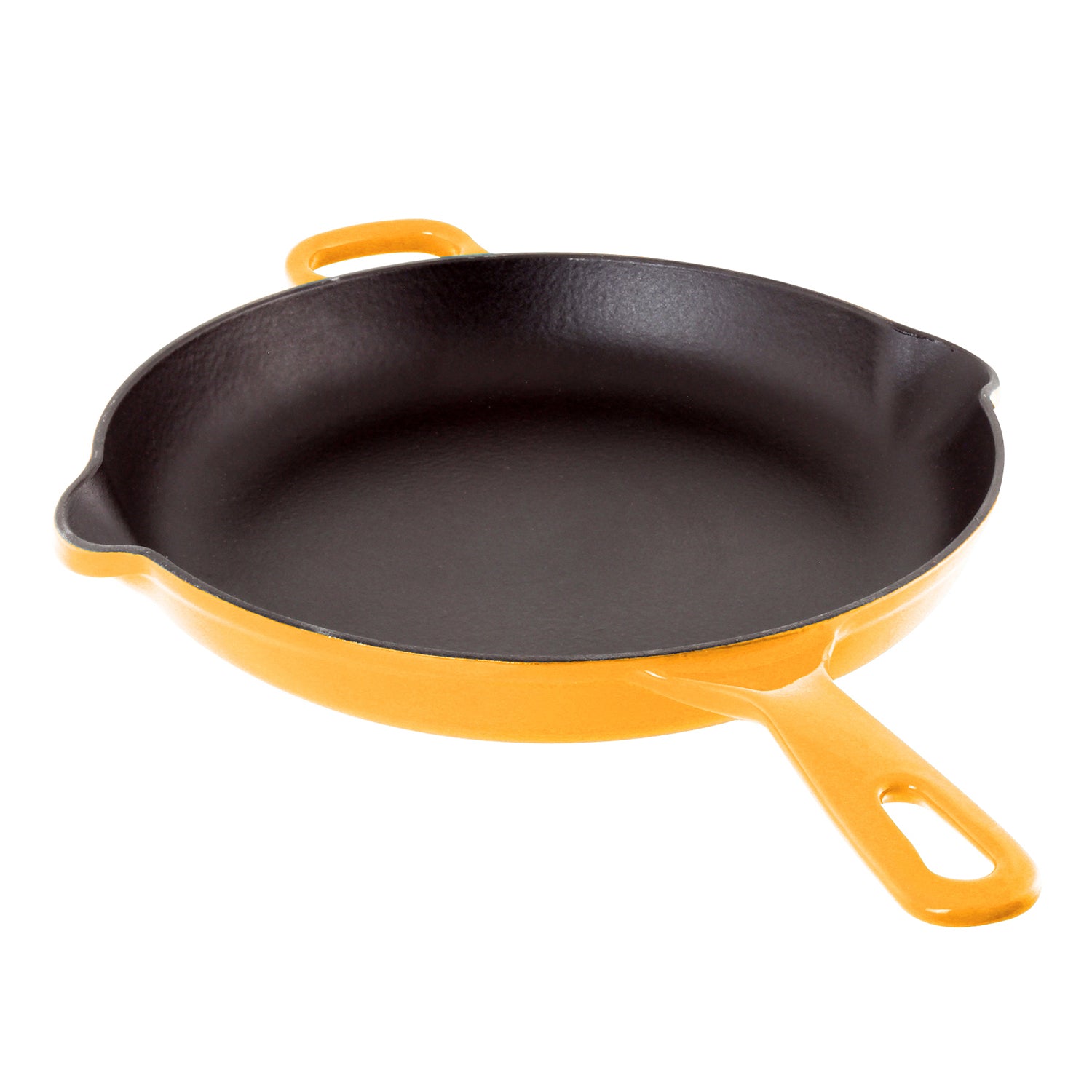 Chantal 10 inch Round Cast Iron Skillet, Marigold