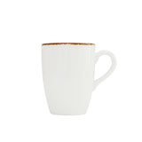 D&V Salt Tapered Mug, 12.75-Ounce, Set of 4, White