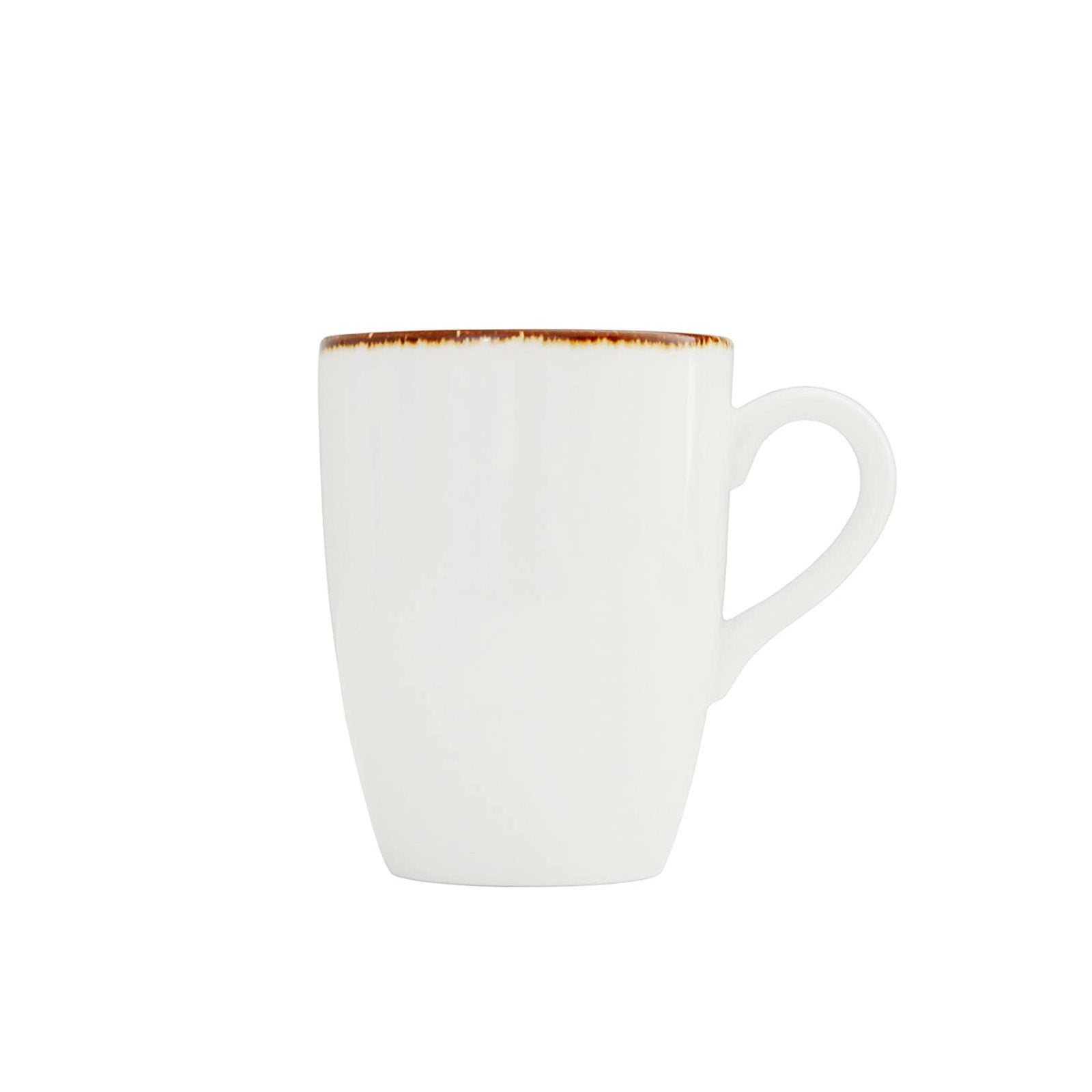 D&V Salt Tapered Mug, 12.75-Ounce, Set of 4, White