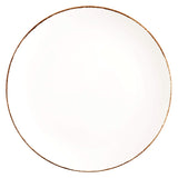 D&V Salt Serena Coupe Plate, 10.75-Inch, Set of 4, White