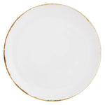 D&V Salt Serena Coupe Plate, 8.25-Inch, Set of 4, White