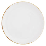 D&V Salt Serena Coupe Plate, 6.5-Inch, Set of 4, White