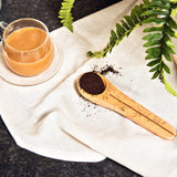 Talisman Designs Laser Etched Honey Bee Beechwood Coffee Scoop & Clip, Nature Collection
