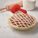 Talisman Designs Interchangeable Pastry Dough Cutter Set, Set of 2, Red