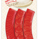 Talisman Designs Pie Crust Pastry Stamps and Embossers, Set of 3, Red
