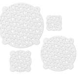 Talisman Designs Multi-Use Baking Stencils, Hearts Design, Set of 4 sizes, 3.5 inch, 5 inch, 8 inch, & 10 inch, White