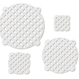 Talisman Designs Multi-Use Baking Stencils, Diamonds Design, Set of 4 sizes, 3.5 inch, 5 inch, 8 inch, & 10 inch, White