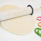 Talisman Designs Silicone Rolling Pin Bands, 8 Piece Set, Multi Color
