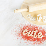 Talisman Designs Script Alphabet Cookie Cutters, Set of 26, White