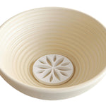 Talisman Designs Dishwasher-Safe Bread Dough Proofing Basket & Decorating Embosser, Set of 2, Tan
