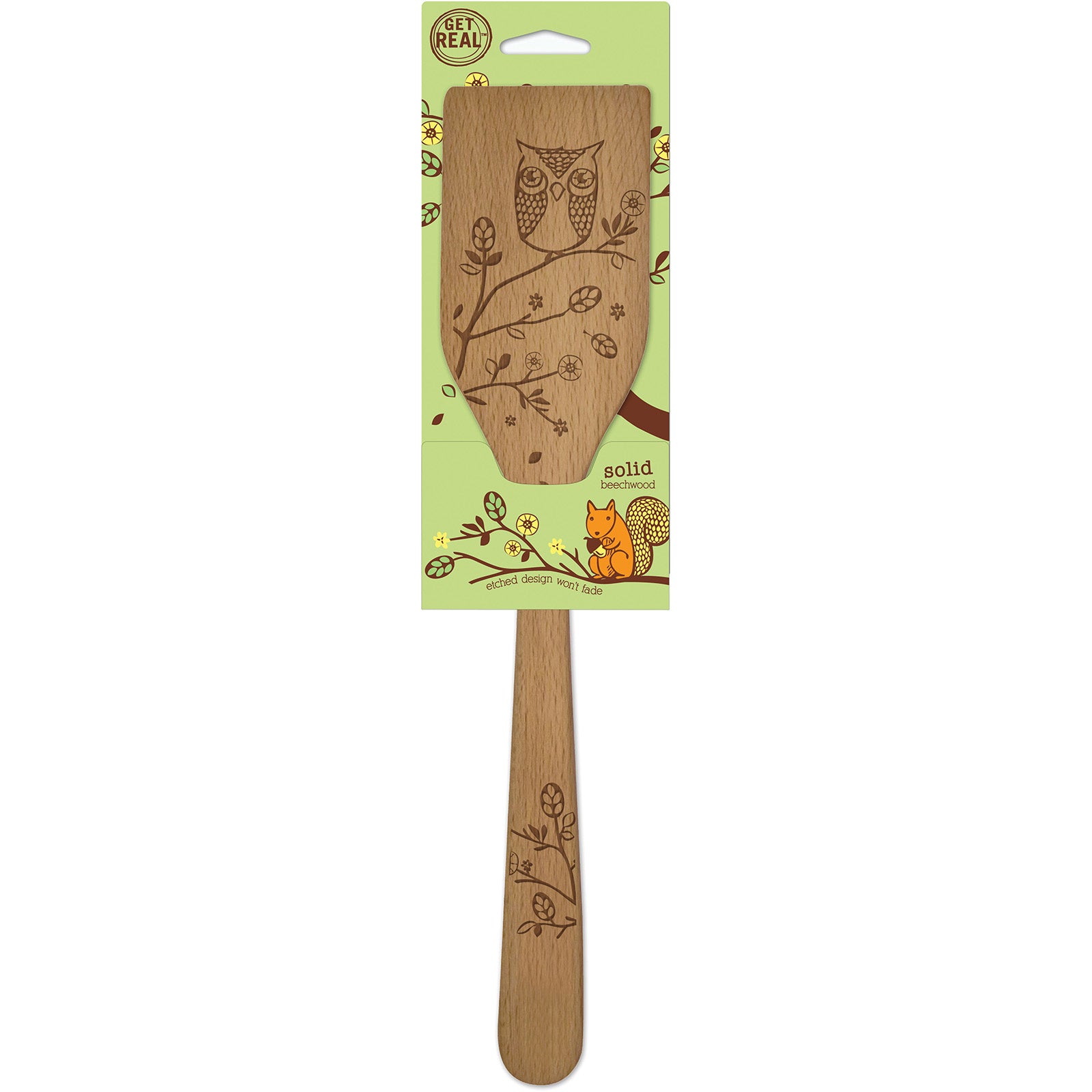 Talisman Designs Laser Etched Beechwood Turner, Woodland Collection