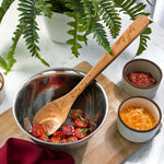 Talisman Designs Laser Etched Beechwood Sauce Spoon, Woodland Collection
