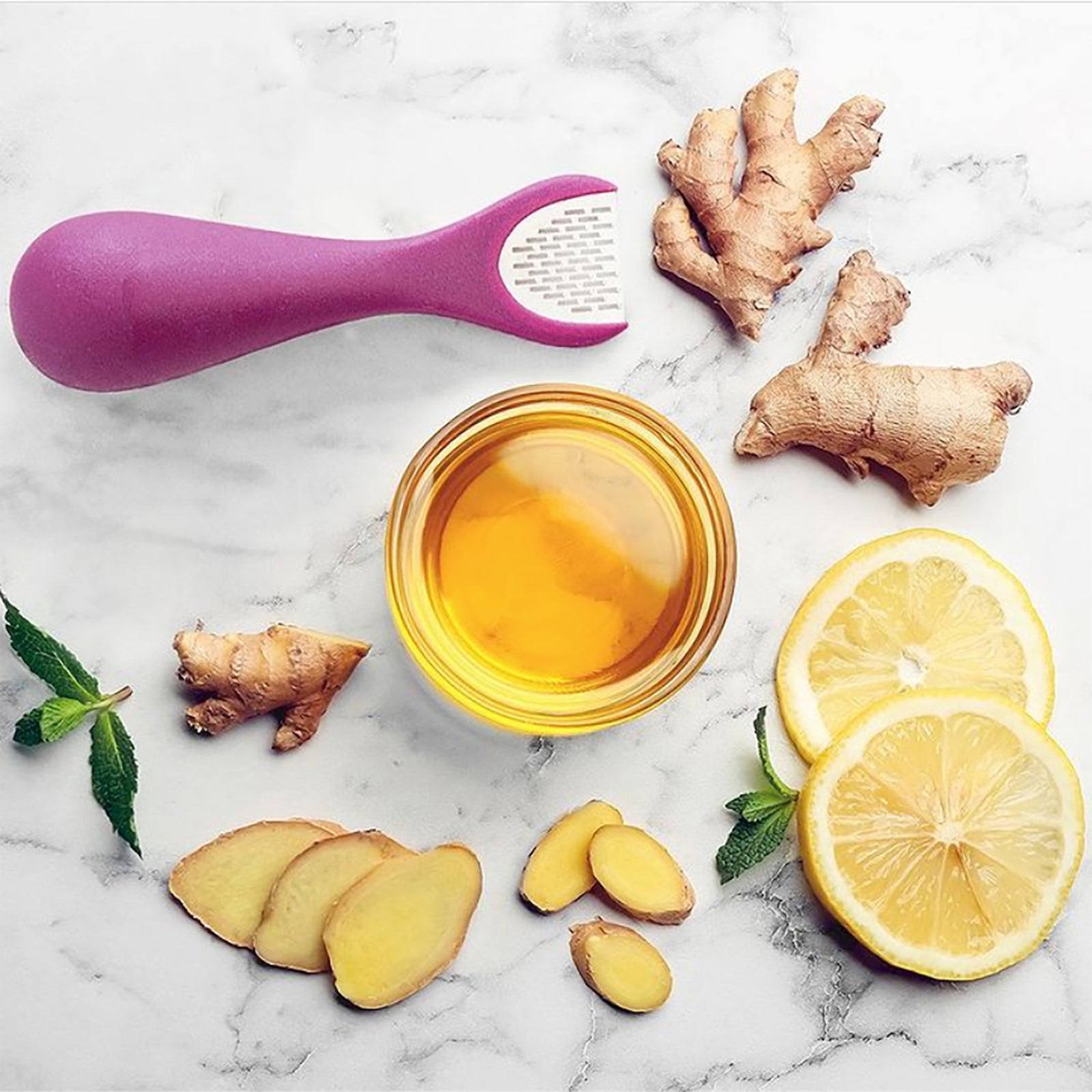 Talisman Designs Ginger Peeler & Grater, Purple