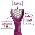 Talisman Designs Ginger Peeler & Grater, Purple