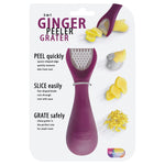 Talisman Designs Ginger Peeler & Grater, Purple