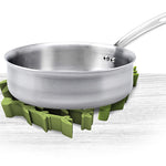 Talisman Designs Silicone Multi-Use Oven and Pressure Cooker Roasting Racks, Set of 4, Green
